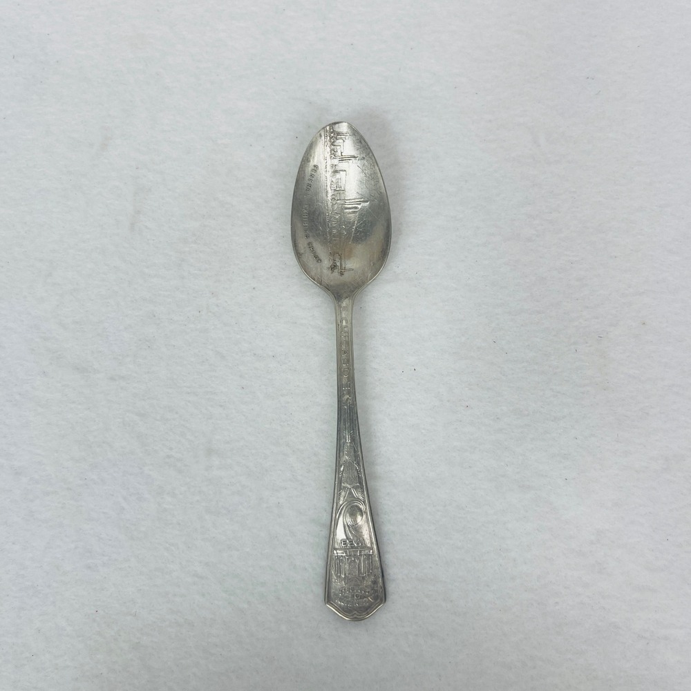 1933 Chicago Worlds Fair Souvenir Spoon Century of Progress General Exhibits